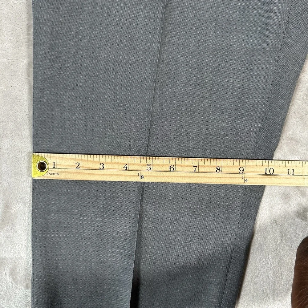 The Men's Store Bloomingdale's Pants Mens 38x30 Gray 100% Wool Made In Italy EUC